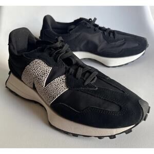 New Balance 327 Women’s 9 Black White Animal Print Sneakers Leopard Insole swap